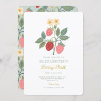 Berry First Strawberry Bouquet Birthday