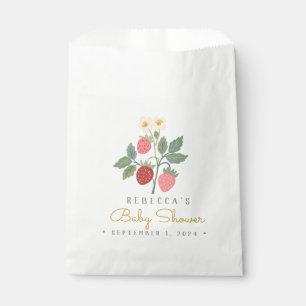 Berry First Strawberry Bouquet Favour Bags