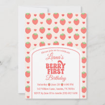 Berry First | Strawberry Girl’s 1st Birthday Party