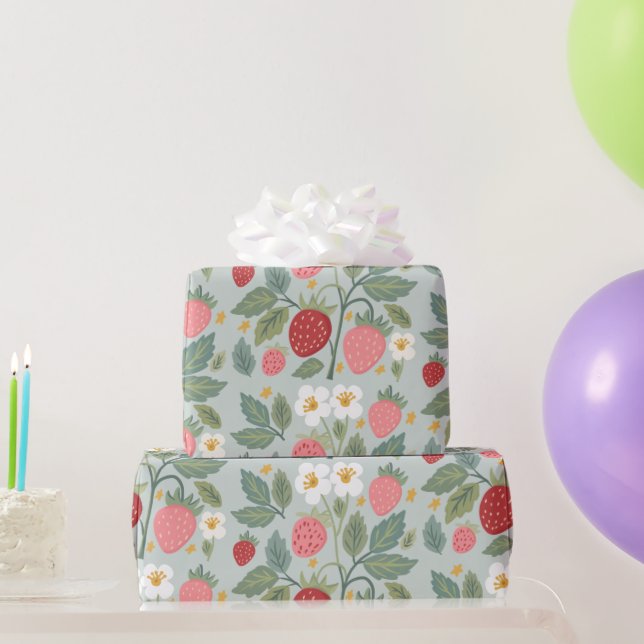 berry first strawberry wrapping paper (Party Gifts)