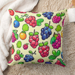 Berry Fruit Pattern Design Cushion
