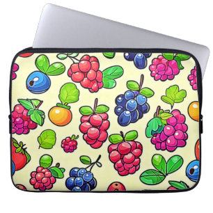 Berry Fruit Pattern Design Laptop Sleeve