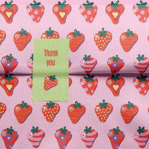 Berry Illustrated Strawberry Tissue Paper