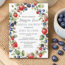 Berry in Love Berries Blueberry Bridal Shower 
