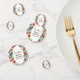 Berry in Love Berries Strawberry Bridal Shower Confetti