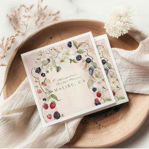 Berry in Love Shower Napkin