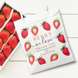 Berry In Love Strawberry Bridal Shower Favour Bags