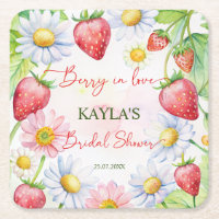 Berry in love strawberry bridal shower favours