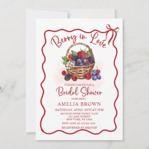 Berry in Love Summer berries Bridal Shower  Invitation