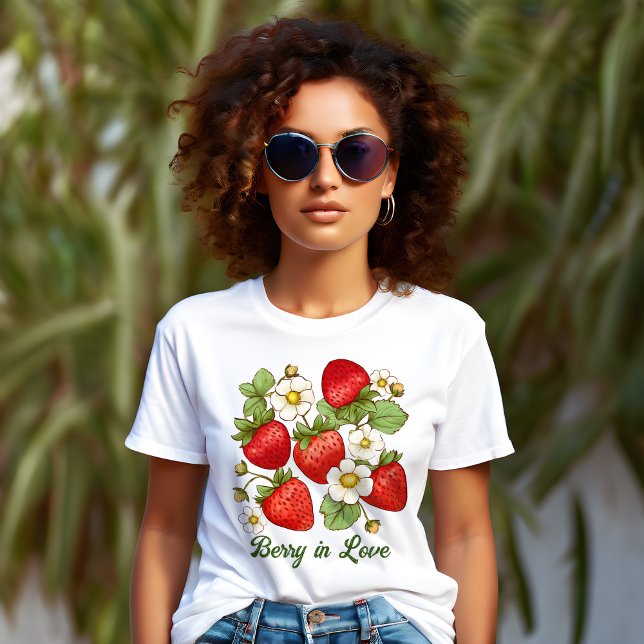 Berry in love summer fruit strawberry T-Shirt (Berry in love summer fruit strawberry T-Shirt gifts for her)