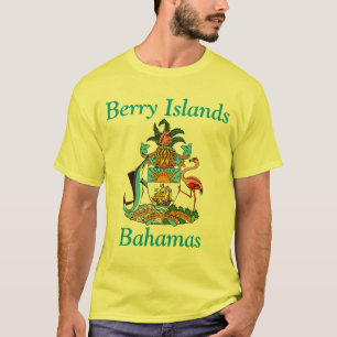 Berry Islands, Bahamas with Coat of Arms T-Shirt