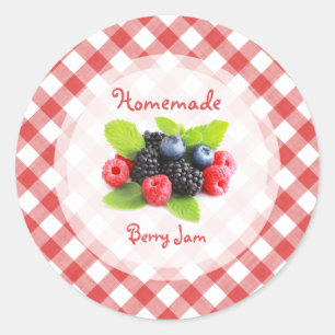 Berry Jam Red Fruits Mix Classic Round Sticker