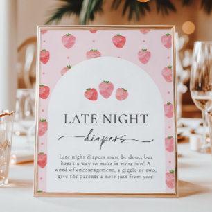 Berry Late Night Diapers Sign