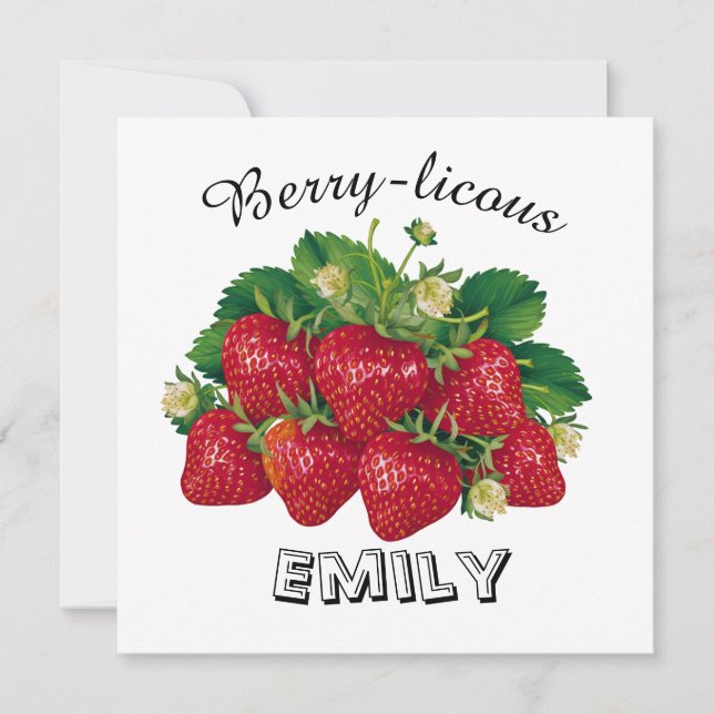 Berry-licous Invitation (Front)