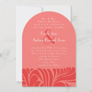 Berry Lime Delight Swirl Wedding Invitation