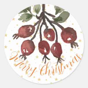 Berry Merry Christmas Sticker