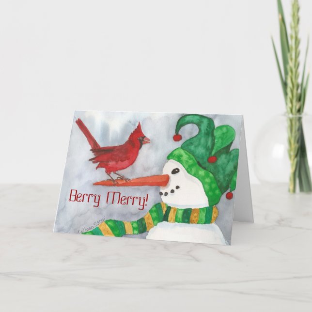 Berry Merry Holiday Card (Front)