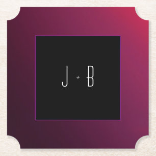 Berry Minimalist Paper Coaster