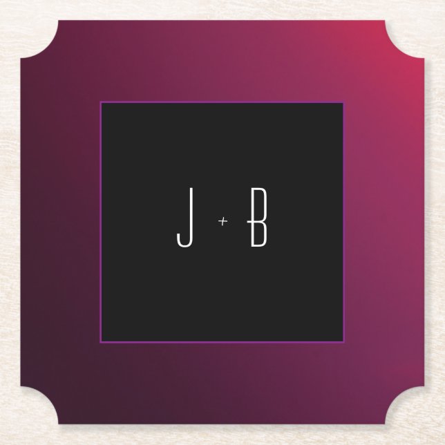 Berry Minimalist Paper Coaster (Front)