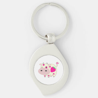 Berry Moo Key Ring