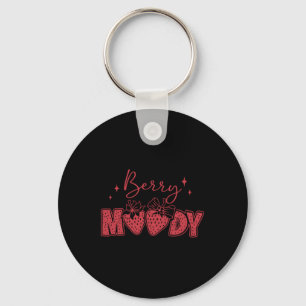 Berry Moody - Cute Coquette Bow Strawberry Key Ring