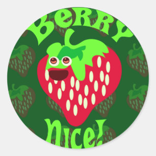 Berry Nice! Classic Round Sticker