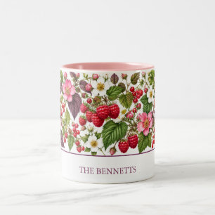 Berry Orchard Family Name Two-Tone Coffee Mug