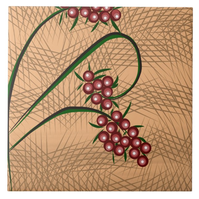 Berry Pattern Tile (Front)