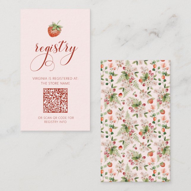 Berry Registry Card (Front/Back)