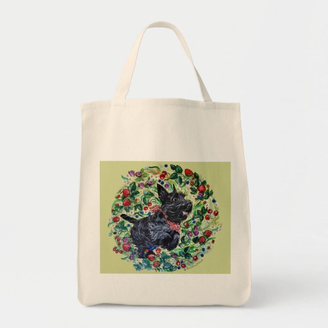 Berry Scottish Terrier! Tote Bag (Front)