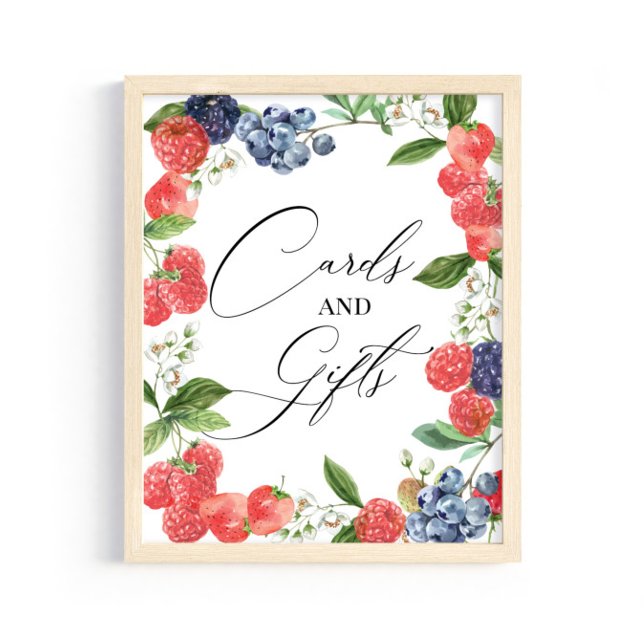 Berry Shower Cards and Gifts Sign (Creator Uploaded)