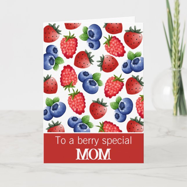 Berry Special Mum Mixed Berries Birthday Card (Front)