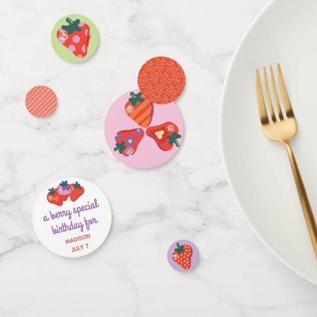 Berry Special Strawberry Birthday Table Confetti (Group)