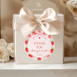 Berry Strawberry  Classic Round Sticker