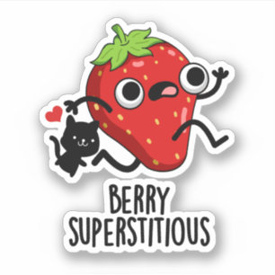 Berry Superstitious Funny Fruit Pun 