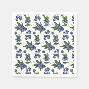 Berry Sweet Baby Blueberry Baby Shower Edible Napkin