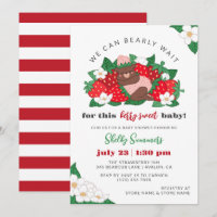 Berry Sweet Baby Pink Strawberry Girl Baby Shower