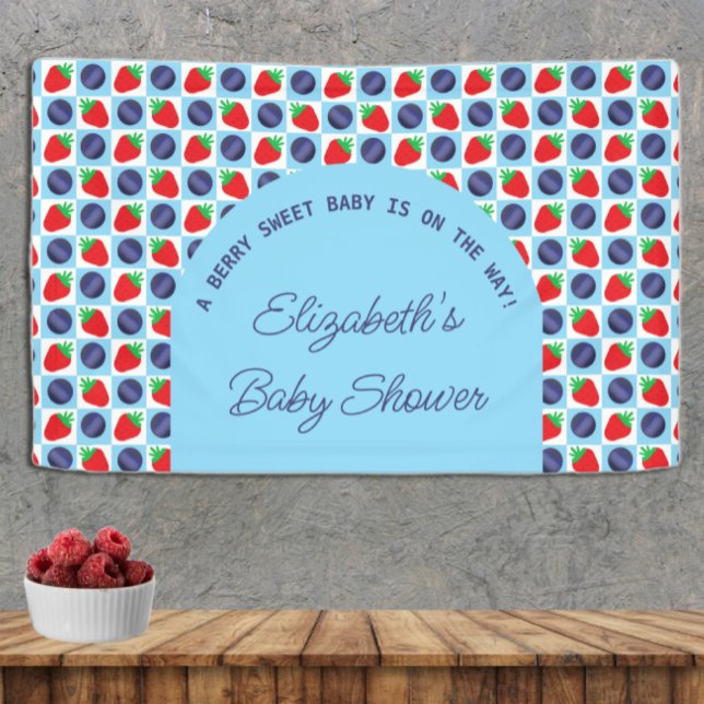 Berry Sweet Baby Shower Banner (Creator Uploaded)