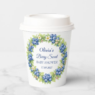 Berry Sweet Baby Shower Blueberry Baby Girl Boy Paper Cups