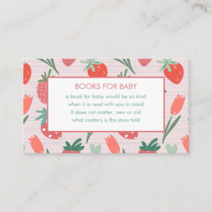 Berry Sweet Baby Shower Book Request Response Card