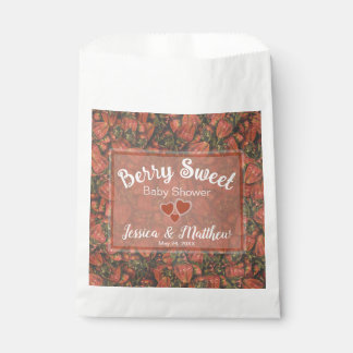 Berry Sweet Baby Shower Favour Bags - Strawberries