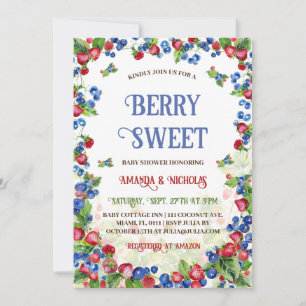 Berry Sweet Baby Shower Invitation