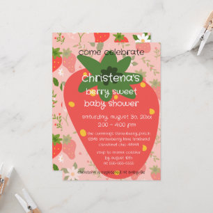 Berry Sweet Baby Shower Invitation