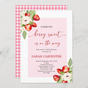 Berry Sweet Baby Shower Invitation