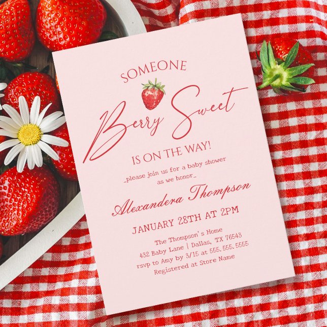 Berry Sweet Baby Shower Invitation (Creator Uploaded)