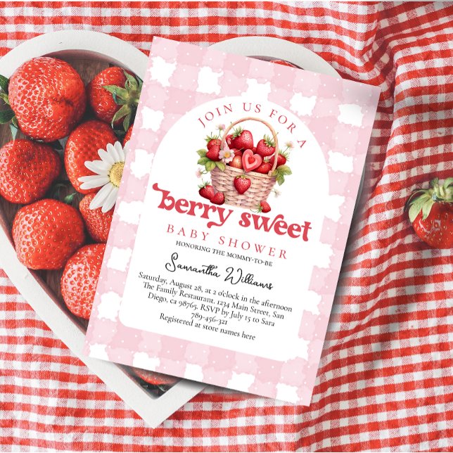 Berry Sweet Baby Shower   Invitation (Creator Uploaded)