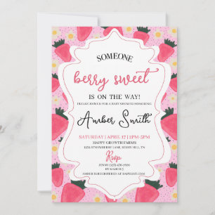 Berry Sweet Baby Shower Invitation