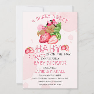 Berry Sweet Baby Shower Invitation! Sweet Baby! Invitation