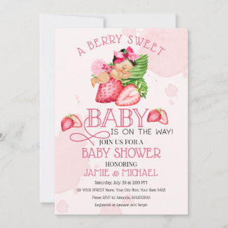 Berry Sweet Baby Shower Invitation! Sweet Baby! Invitation