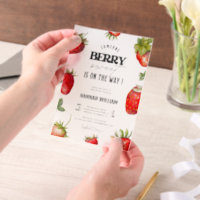 Berry Sweet Baby Shower Party Invitation